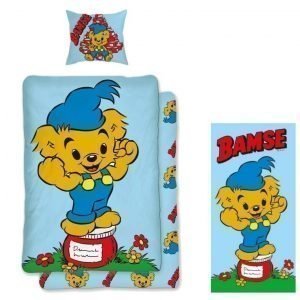 Bamse Pussilakanasetti 150 x 210 cm Jymyhunaja + Kylpypyyhe 70 x 140 cm Jymyhunaja Paketti