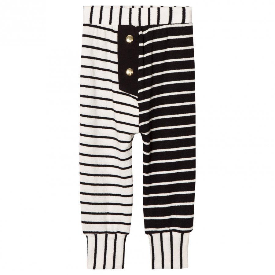 Bang Bang Copenhagen Black/White Kim Stripe Knit Trousers Housut