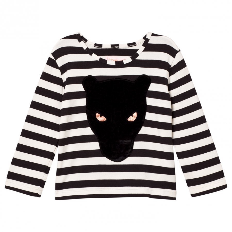 Bang Bang Copenhagen Black/White Stripe Panther Stripe Tee Pitkähihainen T-Paita