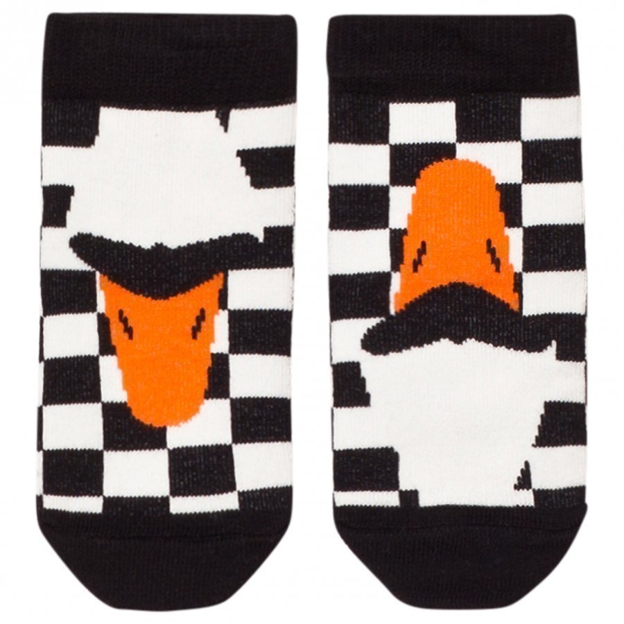 Bang Bang Copenhagen Black/White Swan Socks Sukat