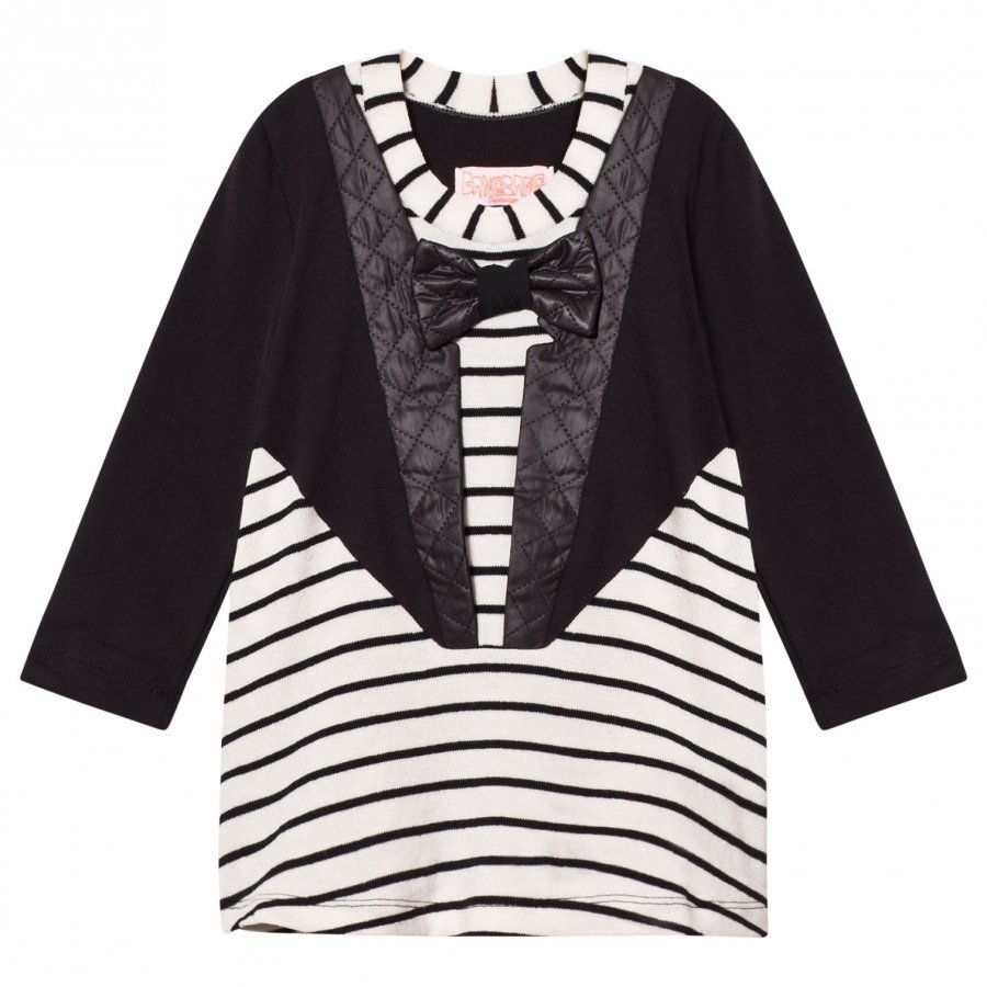 Bang Bang Copenhagen Black/White Tuxedo Nelly Stripe Dress Mekko