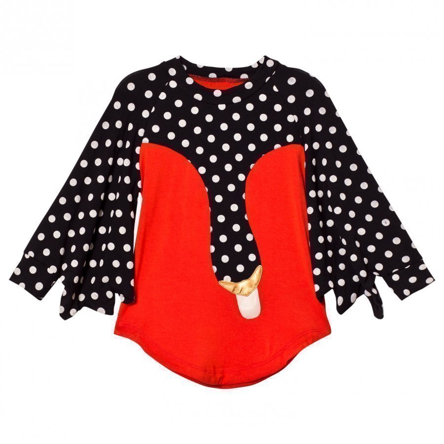 Bang Bang Copenhagen Exclusive Red Drama Queen Spot Swan Dress Juhlamekko