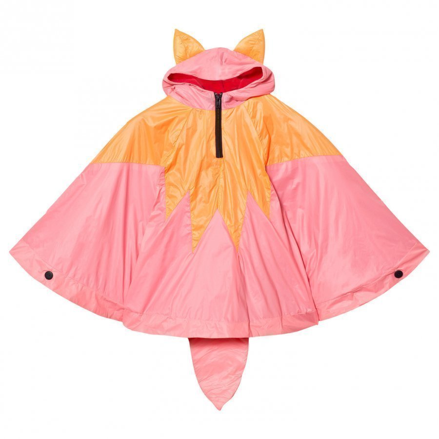 Bang Bang Copenhagen Orange/Pink Fox Poncho Sadetakki