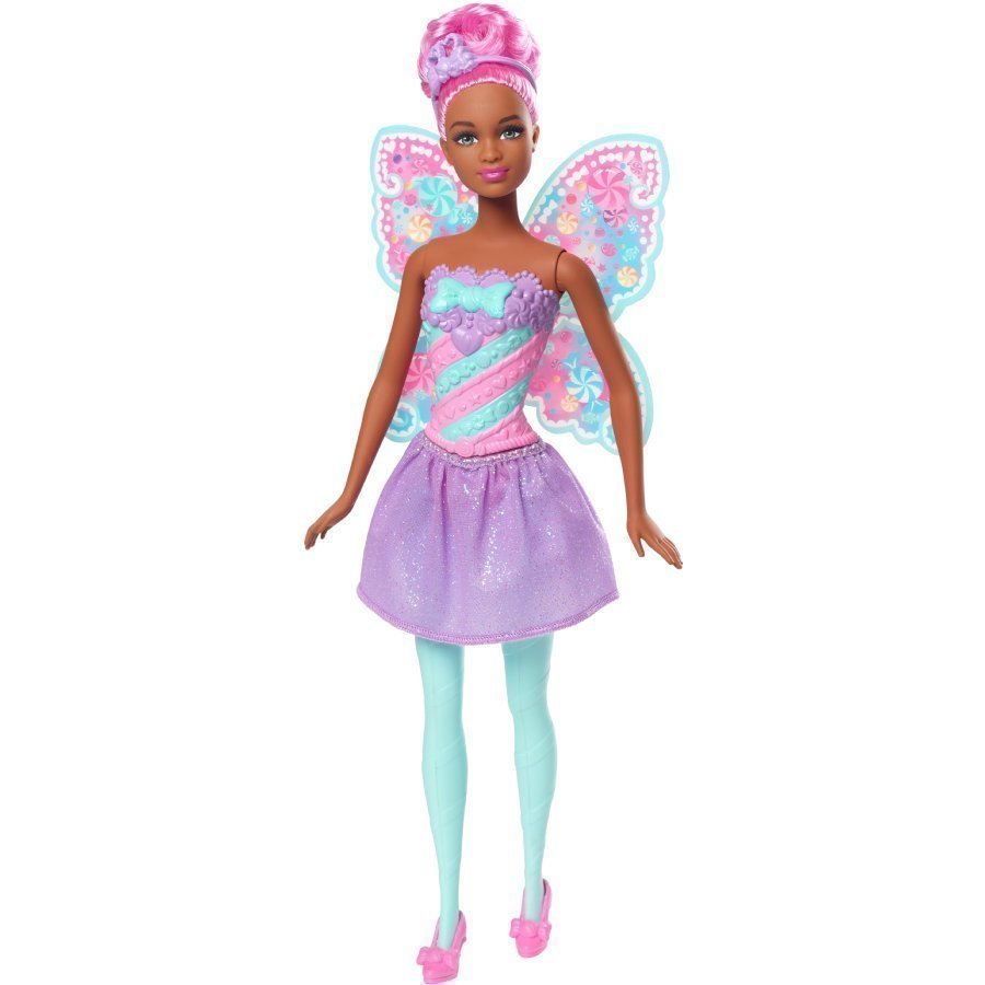 Barbie Dreamtopia Keiju Bonbon Keiju Pinkeillä Hiuksilla