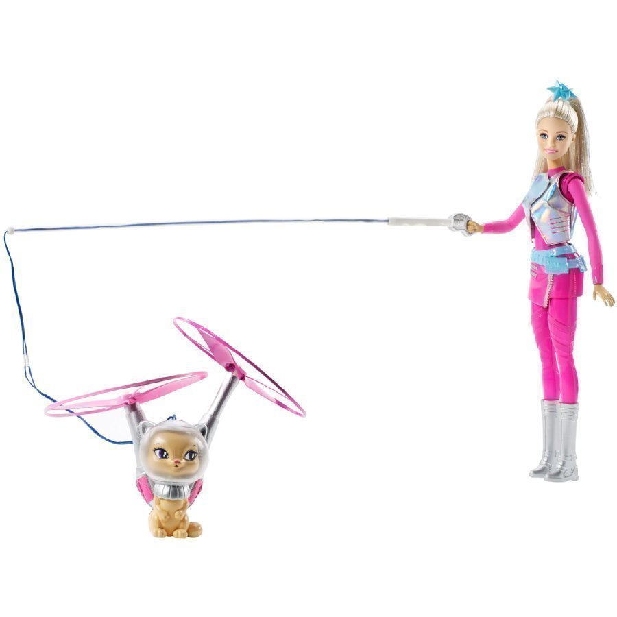 Barbie Starlight Adventure Galaxy Barbie Doll & Hover Cat