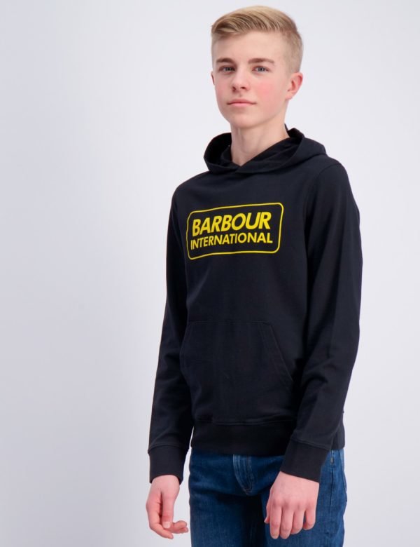 Barbour Logo Hoodie Huppari Musta