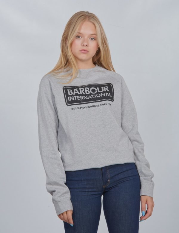 Barbour Logo Sweat Neule Harmaa