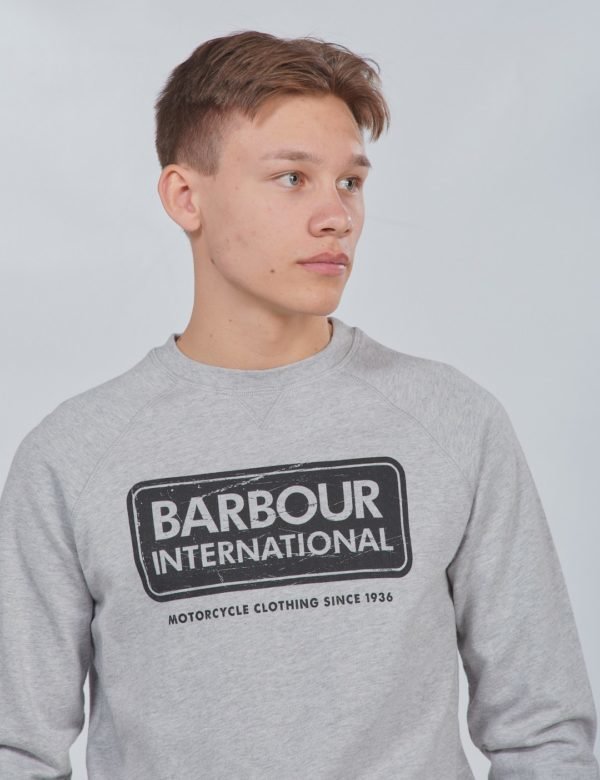 Barbour Logo Sweat Neule Harmaa