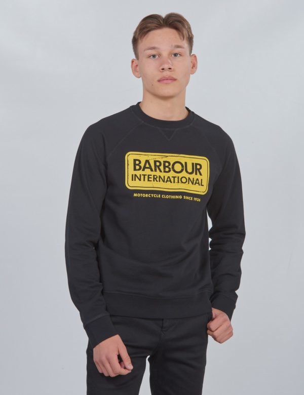 Barbour Logo Sweat Neule Musta