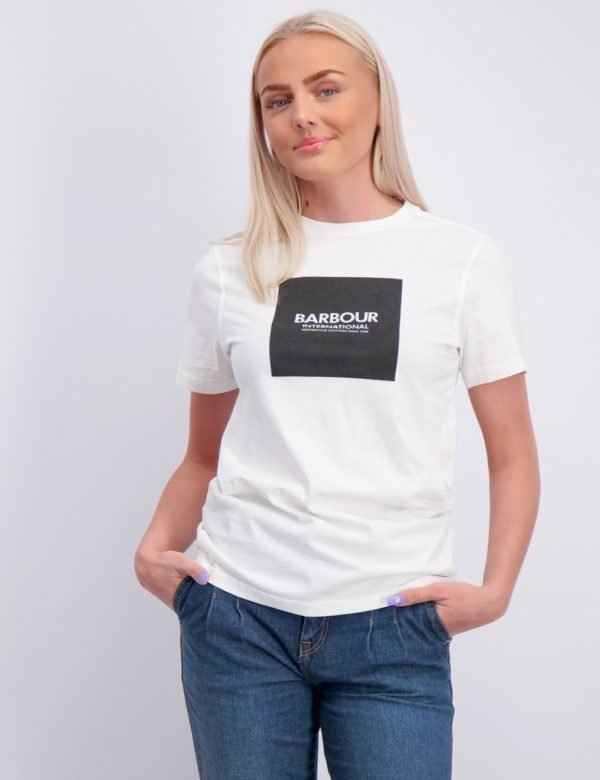 Barbour Logo Tee T-Paita Valkoinen