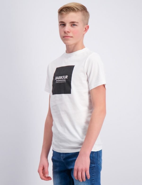 Barbour Logo Tee T-Paita Valkoinen