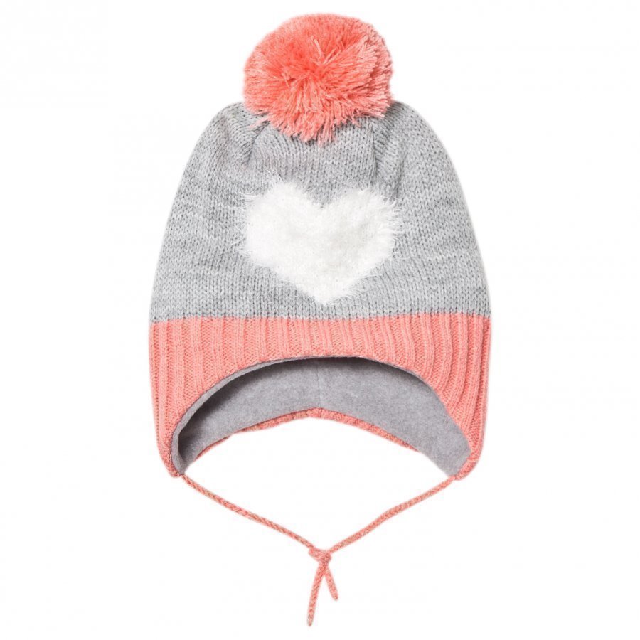 Barts Heart Milkyway Inka Beanie Grey/Pink Pipo