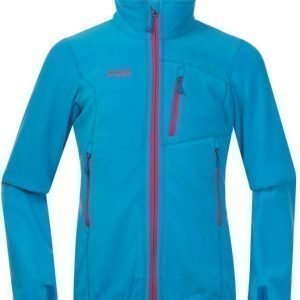 Bergans Fleecetakki Runde Youth Girl Hot Pink/Sea Blue