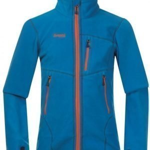 Bergans Fleecetakki Runde Youth Sea Blue/Navy/Orange