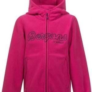 Bergans Huppari Bryggen Kids Magenta Pink/Lime