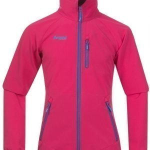 Bergans Softshelltakki Kjerag Youth Girl Pink/Sea Blue