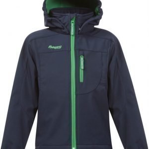 Bergans Softshelltakki Reine Kids Navy/Frog