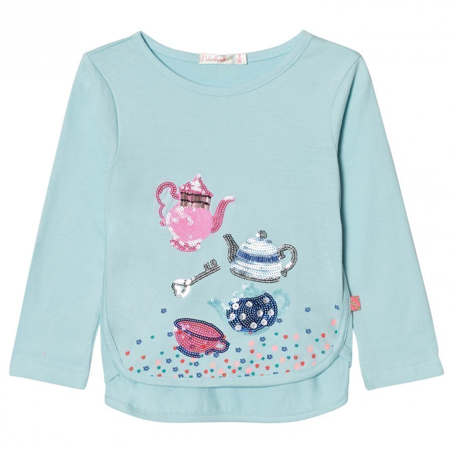 Billieblush Blue Sequin Tea Party Tee T-Paita