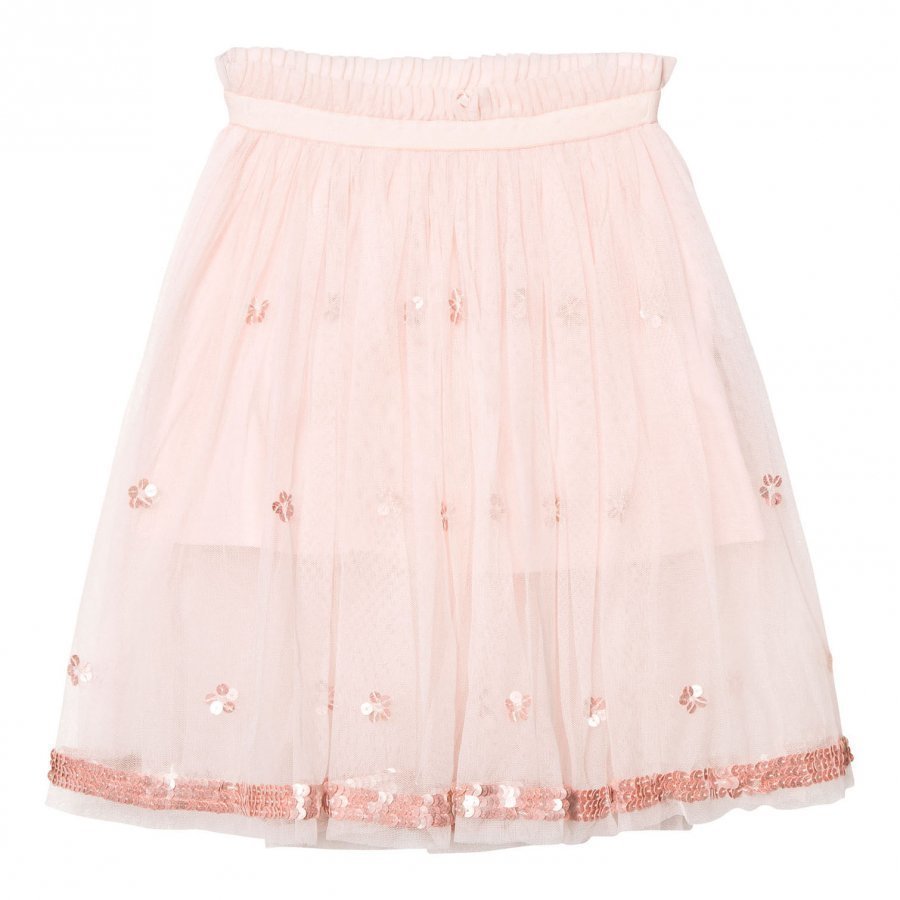 Billieblush Blush Pink Ballerina Length Skirt With Sequin Detail Maxihame