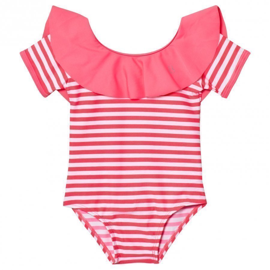 Billieblush Fuchsia Frill Collar Swimsuit Uimapuku