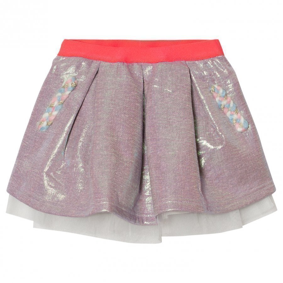 Billieblush Multi Iridescent Sweat Skirt Lyhyt Hame