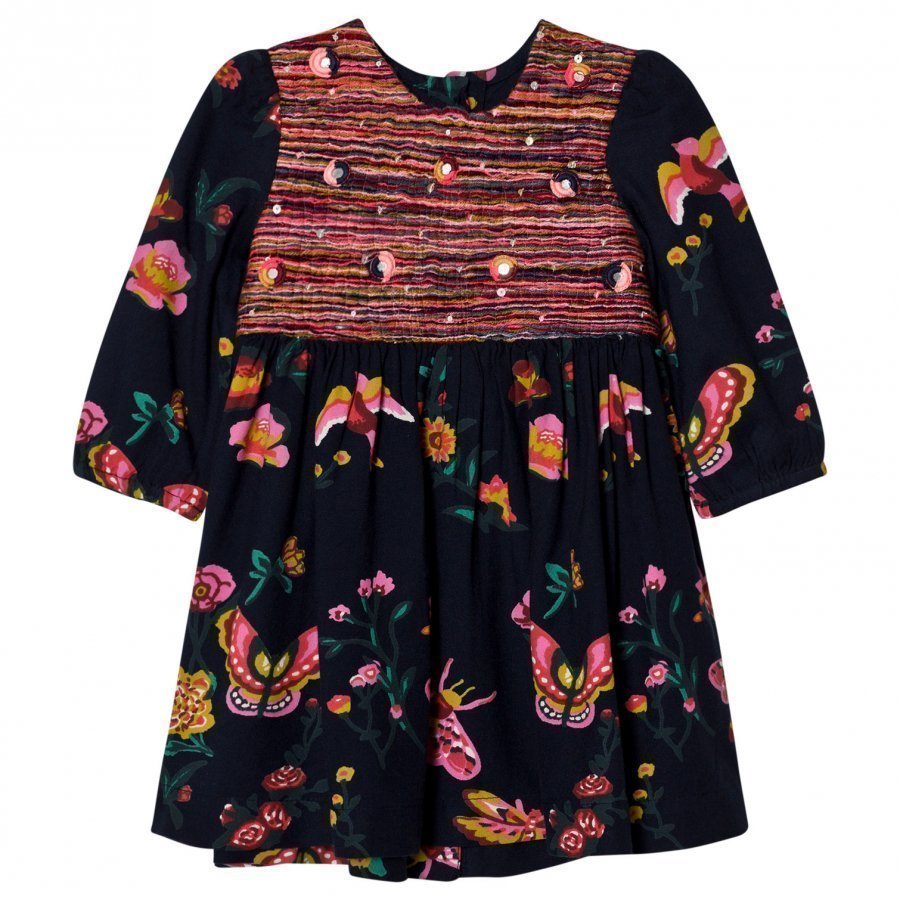 Billieblush Navy Floral Print Dress Mekko