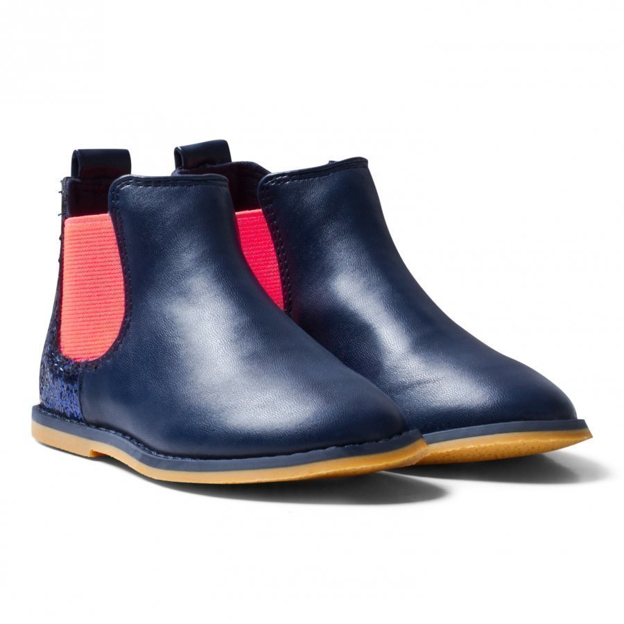 Billieblush Navy Glitter Back Chelsea Boot Vauvan Tossut