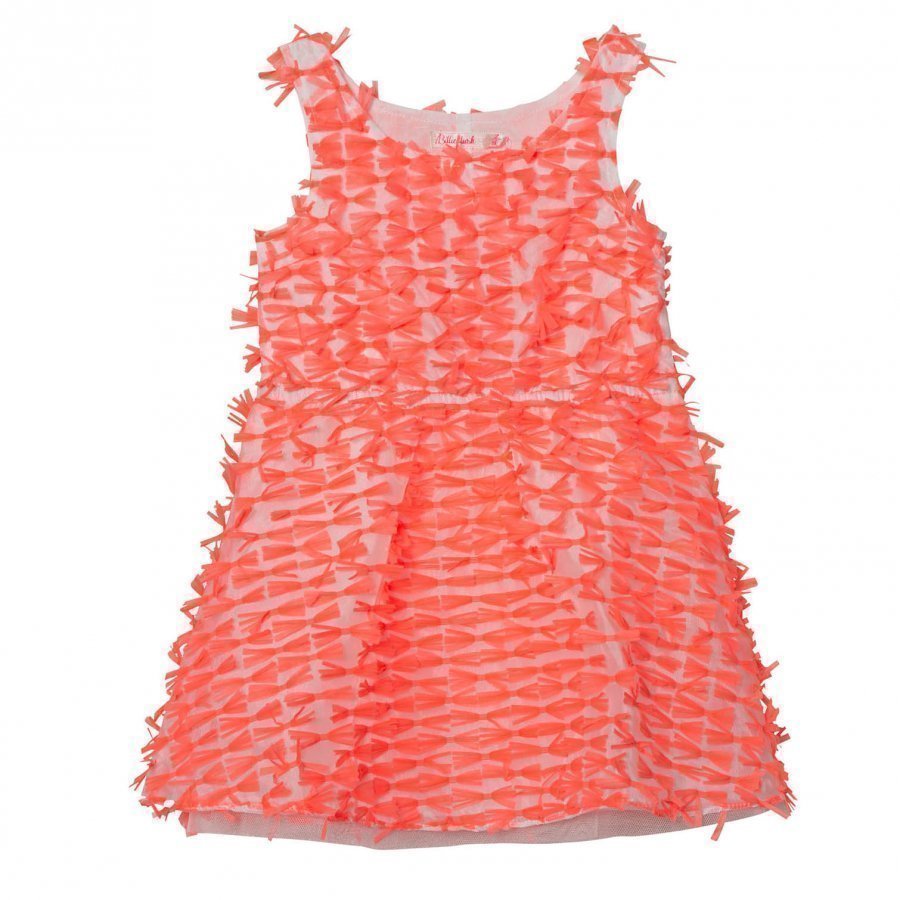 Billieblush Neon Pink Organza All Over Bow Dress Juhlamekko