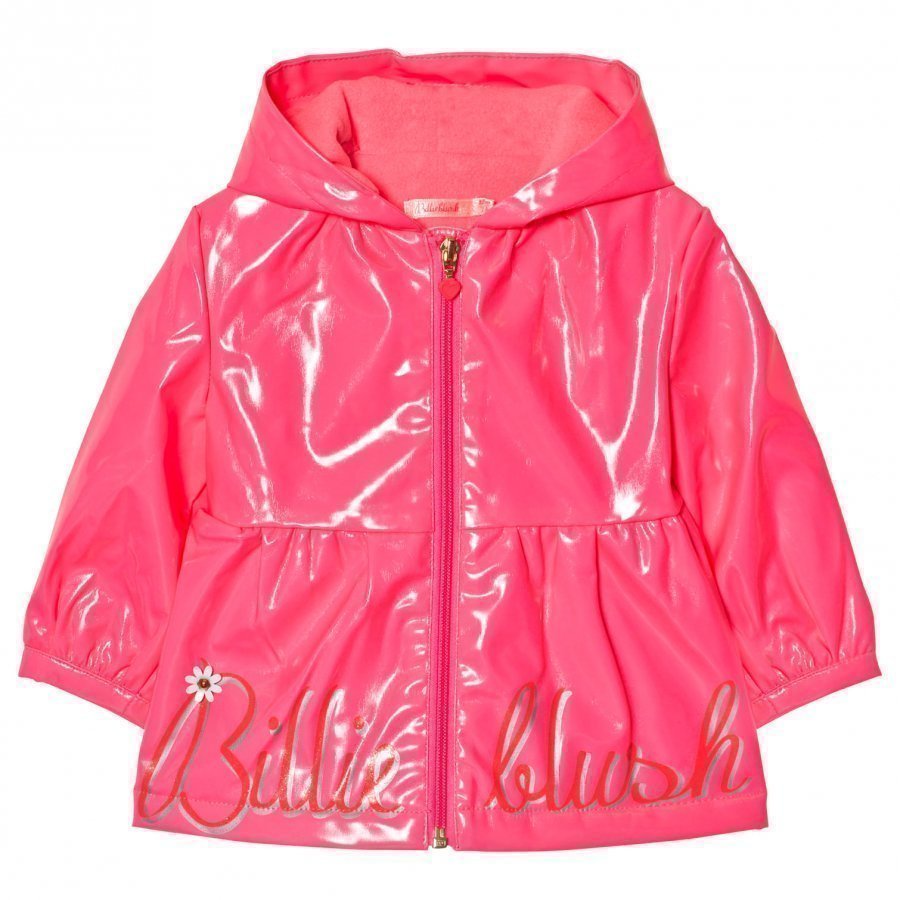 Billieblush Neon Pink Rain Coat Sadetakki