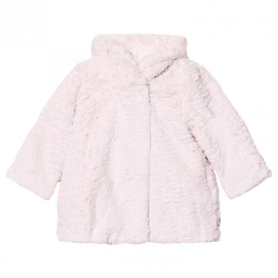 Billieblush Pale Pink Faux Fur Coat Turkis