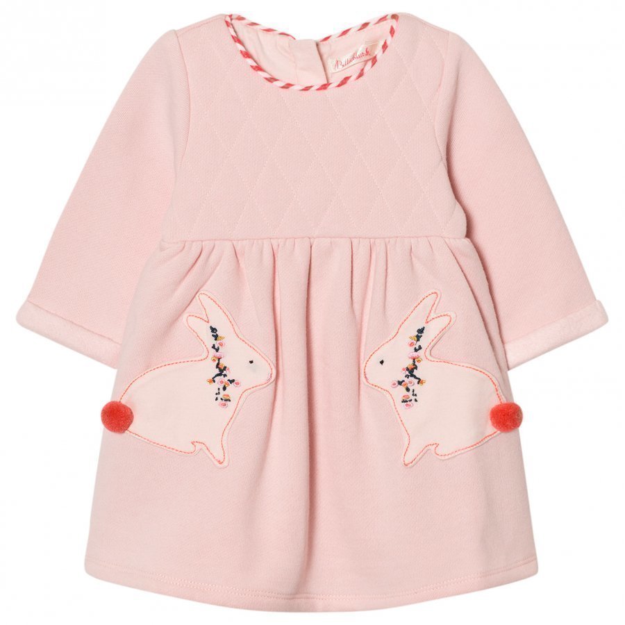 Billieblush Pale Pink Quilted Bunny Dress Mekko