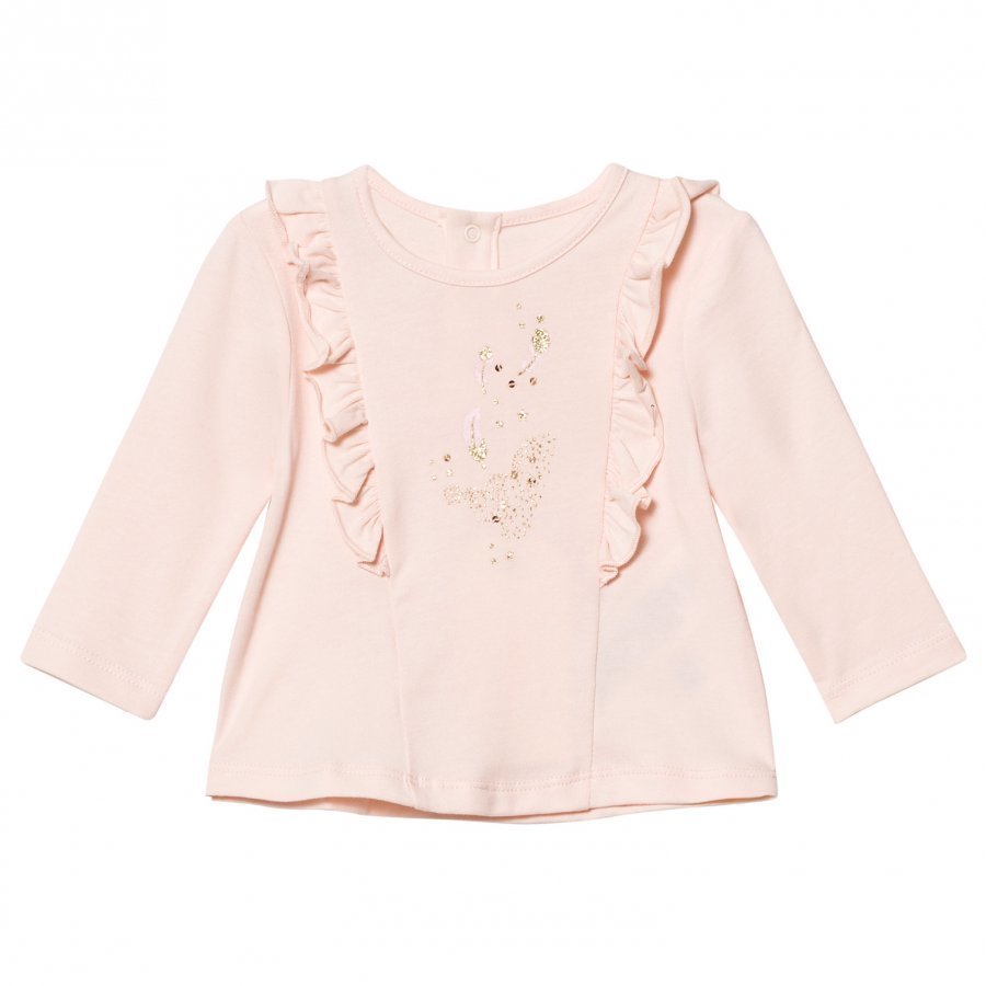 Billieblush Pale Pink Ruffle Tee T-Paita