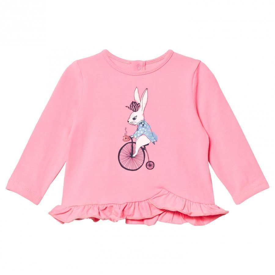 Billieblush Pink Bunny On Bike Tee T-Paita