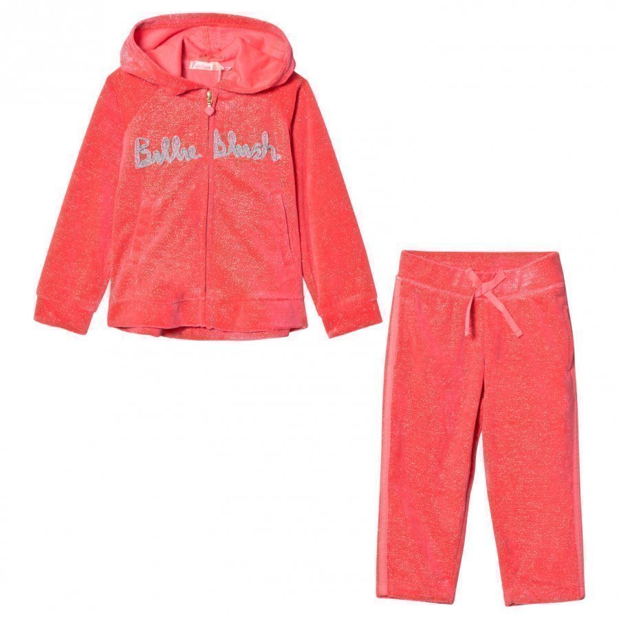 Billieblush Pink Glitter Logo Tracksuit Verryttelyasu