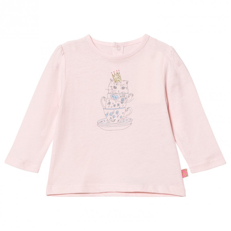 Billieblush Pink Gold Bird Print Tee T-Paita