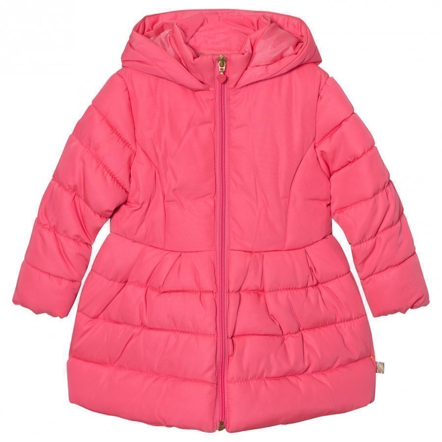 Billieblush Pink Puffer Jacket Sequin Detail Toppatakki