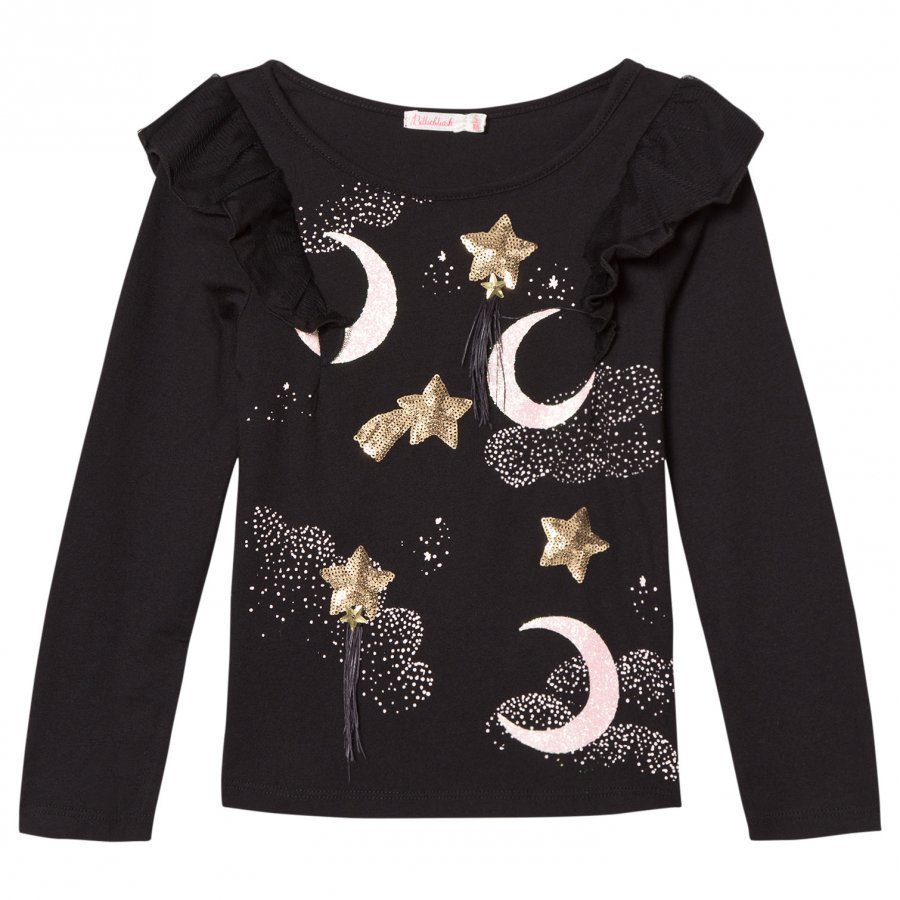 Billieblush Sequin Moon Stars Print Tee T-Paita