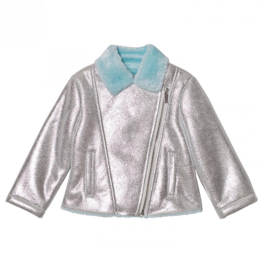 Billieblush Silver Biker Jacket Biker Takki