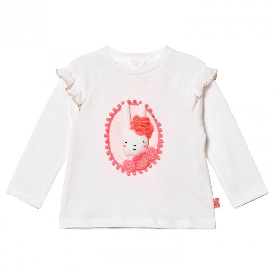 Billieblush White 3d Applique Bunny Tee T-Paita