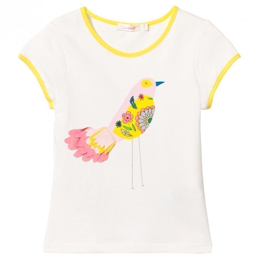 Billieblush White Bird Applique Tee T-Paita