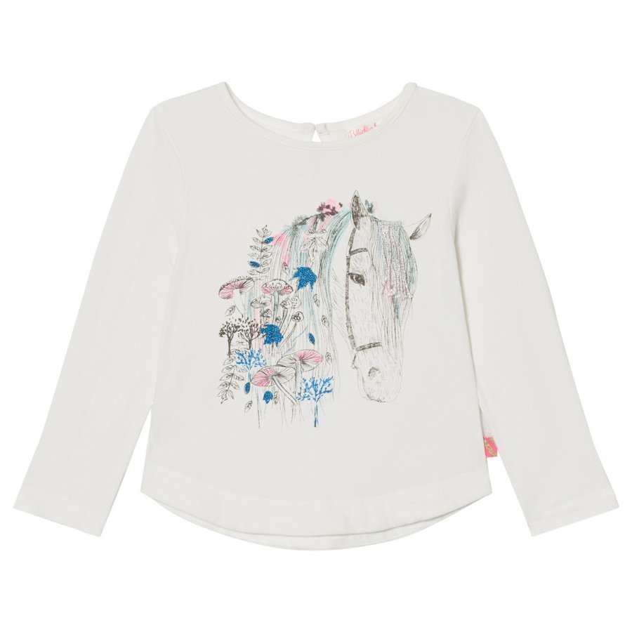 Billieblush White Horse Print Tee T-Paita