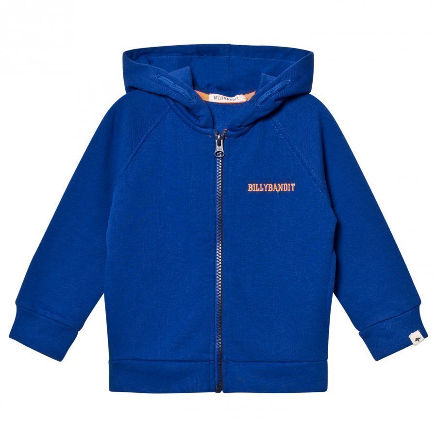 Billybandit Blue Branded Zip Hoodie Huppari