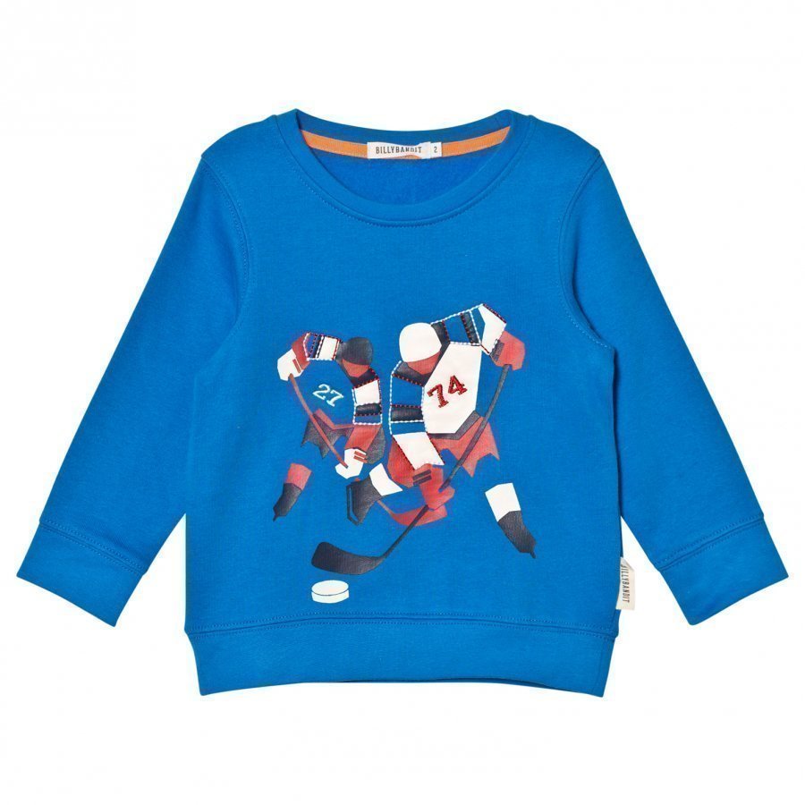 Billybandit Blue Ice Hockey Print Sweater Oloasun Paita