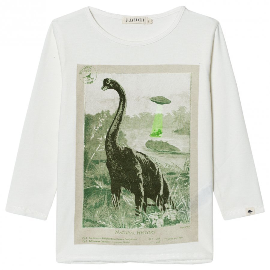 Billybandit Cream Dinosaur Tee T-Paita