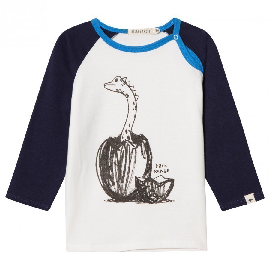 Billybandit Dinosaur Print Raglan Tee T-Paita