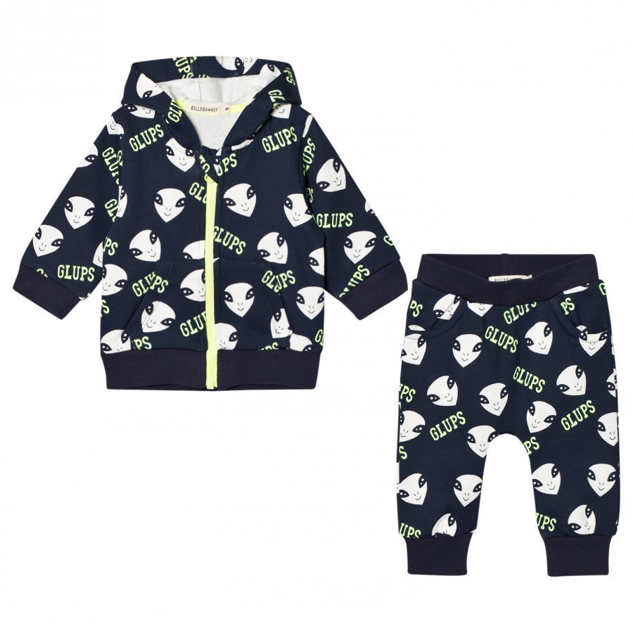 Billybandit Navy Alien Print Tracksuit Verryttelyasu