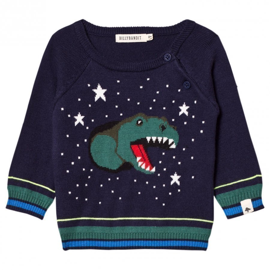 Billybandit Navy Dinosaur Sweater Paita