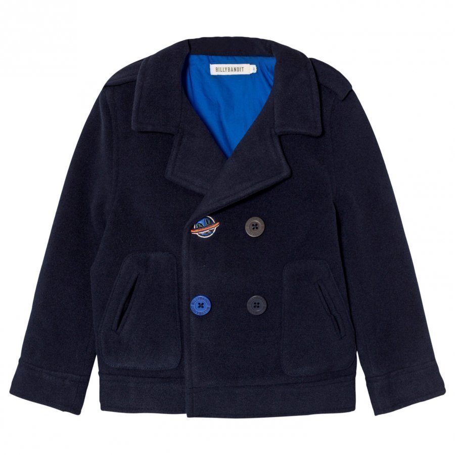 Billybandit Navy Peacoat With Space Embroidery Talvitakki