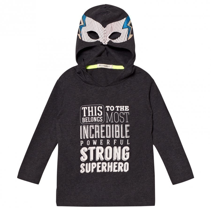 Billybandit Super Hero Hooded Tee Dark Grey Huppari