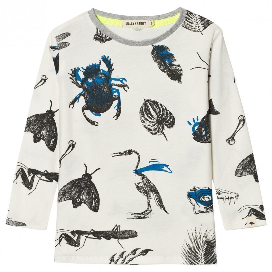 Billybandit White Allover Bug Print Tee T-Paita